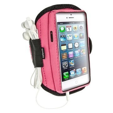 iPhone 5 / 5S / SE / 5C iGadgitz Neoprene Sports Jogging Armband Pink