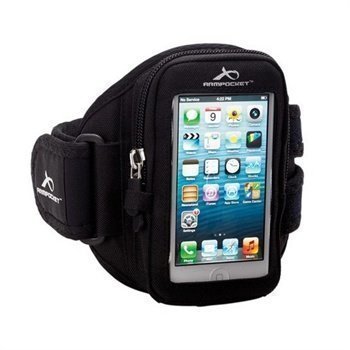 iPhone 5 / 5S / SE Armpocket I-10 Käsivarsikotelo M Musta