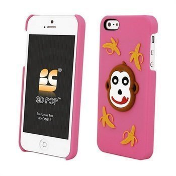 iPhone 5 / 5S / SE Beyond Cell 3D Pop Monkey Cover Pink