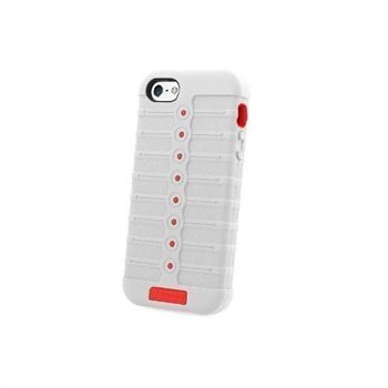 iPhone 5 / 5S / SE Beyond Cell Duo Shield Silicone Case White / Red