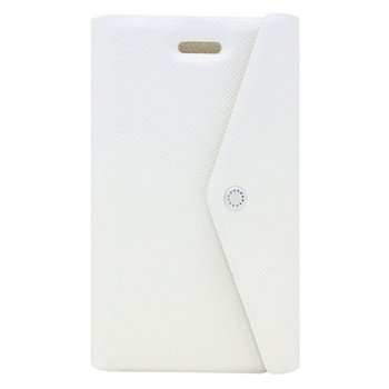 iPhone 5 / 5S / SE Fenice Clutch Wallet Nahkakotelo Â Valkoinen