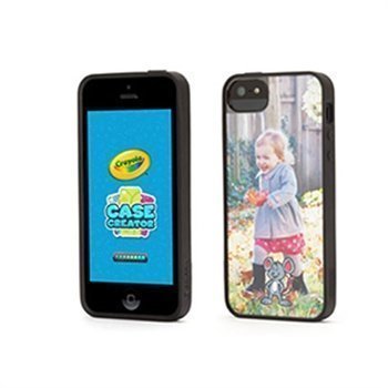 iPhone 5 / 5S / SE Griffin Crayola Case Creator Suojakotelo Musta / Kirkas