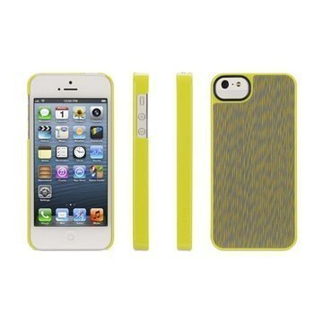 iPhone 5 / 5S / SE Griffin Dobby Dot Layered Trend Takakuori Keltainen