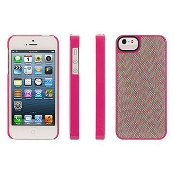 iPhone 5 / 5S / SE Griffin Dobby Dot Layered Trend Takakuori Pinkki