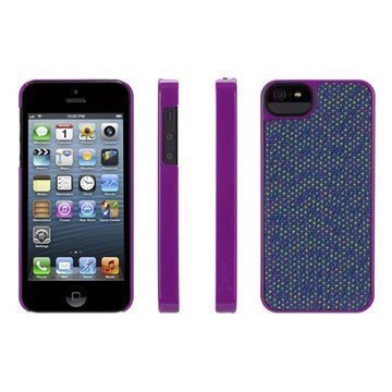 iPhone 5 / 5S / SE Griffin Dobby Dot Trend Back Case Purple