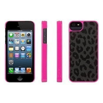 iPhone 5 / 5S / SE Griffin Moxy BigCat Suojakotelo Musta / Pinkki