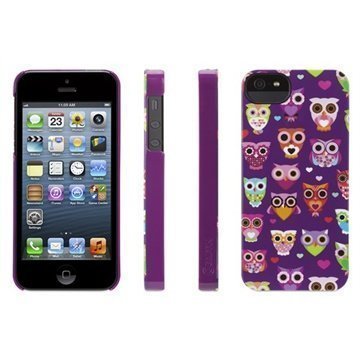 iPhone 5 / 5S / SE Griffin Wise Eyes Kotelo Violetti / Vaaleanpunainen