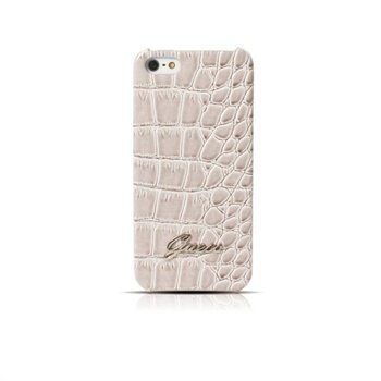 iPhone 5 / 5S / SE Guess Croco Suojakotelo Beige