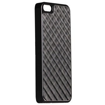 iPhone 5 / 5S / SE Krusell AluCover Musta Ristikko