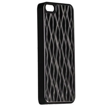 iPhone 5 / 5S / SE Krusell AluCover Suojakuori Musta Aalto