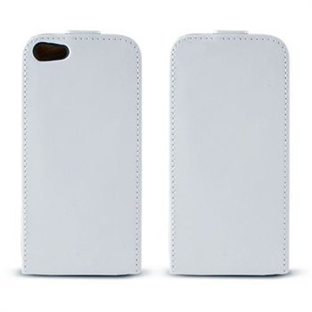 iPhone 5 / 5S / SE Ksix Flip PU Leather Case White