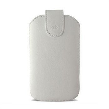 iPhone 5 / 5S / SE Ksix Viena Vertical Synthetic Leather Case White