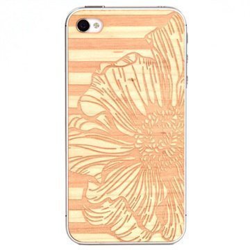 iPhone 5 / 5S / SE Lazerwood Suojakalvo Peony