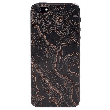 iPhone 5 / 5S / SE Lazerwood Suojakalvo Topo Black