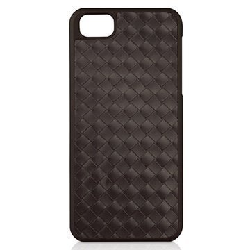 iPhone 5 / 5S / SE Macally Weave Snap-on Napsautuskotelo Ruskea