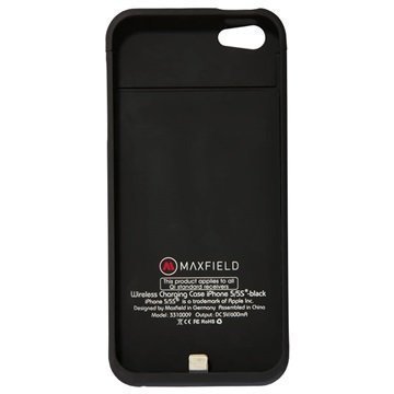 iPhone 5 / 5S / SE Maxfield Langaton Latauskotelo Musta