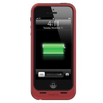 iPhone 5 / 5S / SE Mophie Juice Pack Air Akkukotelo Punainen