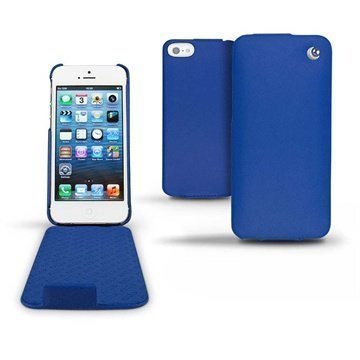 iPhone 5 / 5S / SE Noreve Tradition Läpällinen Nahkakotelo Valtameren Sininen