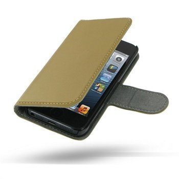 iPhone 5 / 5S / SE PDair Leather Case 3FIPP5B41 Ruskea