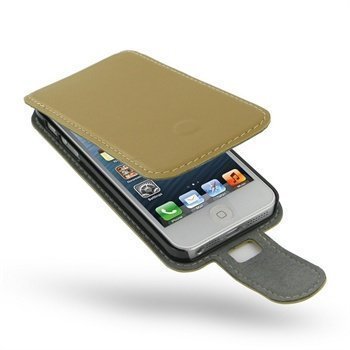 iPhone 5 / 5S / SE PDair Leather Case 3FIPP5F41 Ruskea