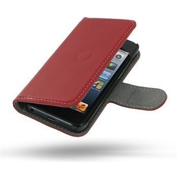 iPhone 5 / 5S / SE PDair Leather Case 3RIPP5B41 Punainen