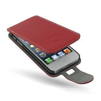 iPhone 5 / 5S / SE PDair Leather Case 3RIPP5F41 Punainen