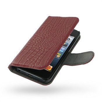 iPhone 5 / 5S / SE PDair Leather Case GRIPP5B41 Punainen