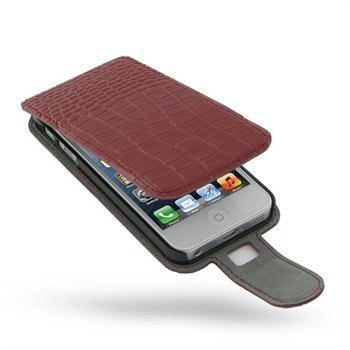 iPhone 5 / 5S / SE PDair Leather Case GRIPP5F41 Punainen