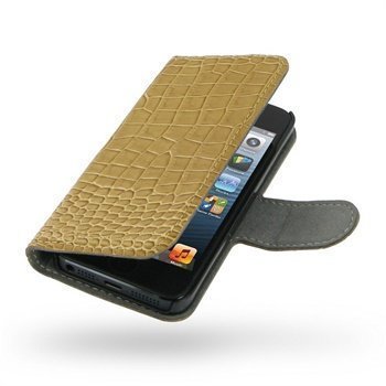 iPhone 5 / 5S / SE PDair Leather Case GTIPP5B41 Ruskea
