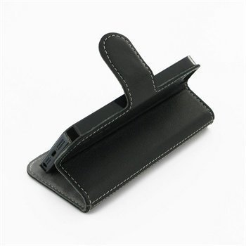 iPhone 5 / 5S / SE PDair Stand Type Leather Case Black