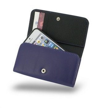 iPhone 5 / 5S / SE PDair Wallet Nahkakotelo Purppura