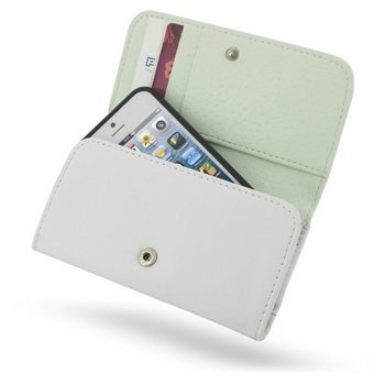iPhone 5 / 5S / SE PDair Wallet Nahkakotelo Valkoinen