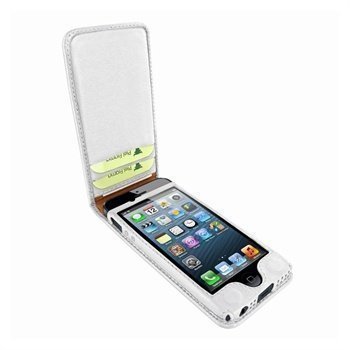 iPhone 5 / 5S / SE Piel Frama Classic Magnetic Nahkakotelo Valkoinen