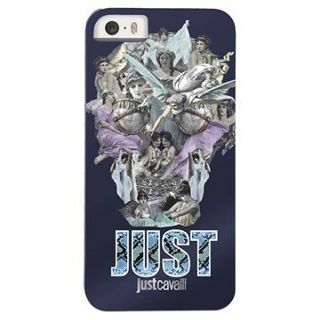 iPhone 5 / 5S / SE Puro Just Cavalli Nouveau Skull Hard Case Sininen