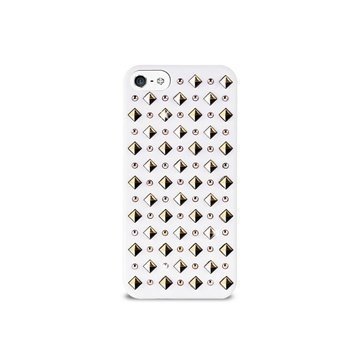 iPhone 5 / 5S / SE Puro Rock Round And Square Studs Kotelo Valkoinen