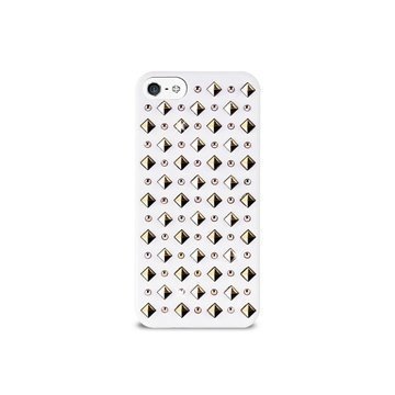 iPhone 5 / 5S / SE Puro Rock Round And Square Studs Kotelo Valkoinen