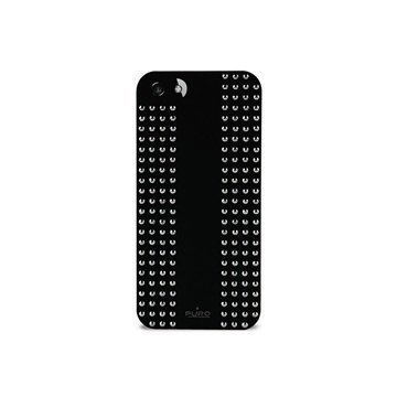 iPhone 5 / 5S / SE Puro Rock Round Studs Kotelo Musta