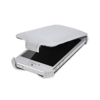 iPhone 5 / 5S / SE StarCase Roma Flip Leather Case White