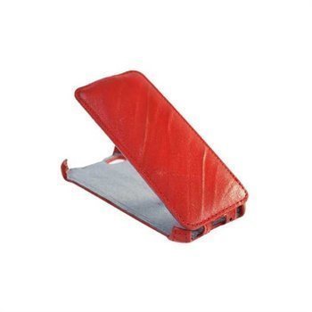 iPhone 5 / 5S / SE StarCase Roma Linea Flip Leather Case Red