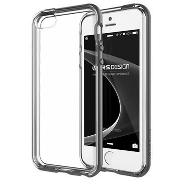 iPhone 5 / 5S / SE VRS Design Crystal Bumper Series Kotelo Teräksenhopea