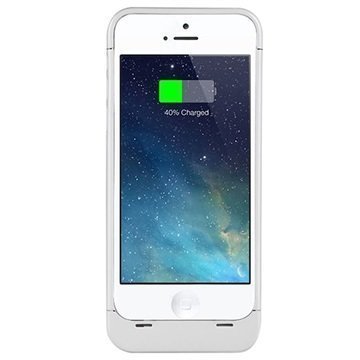 iPhone 5 / 5S / SE Xcomm Vara-Akkukotelo Valkoinen