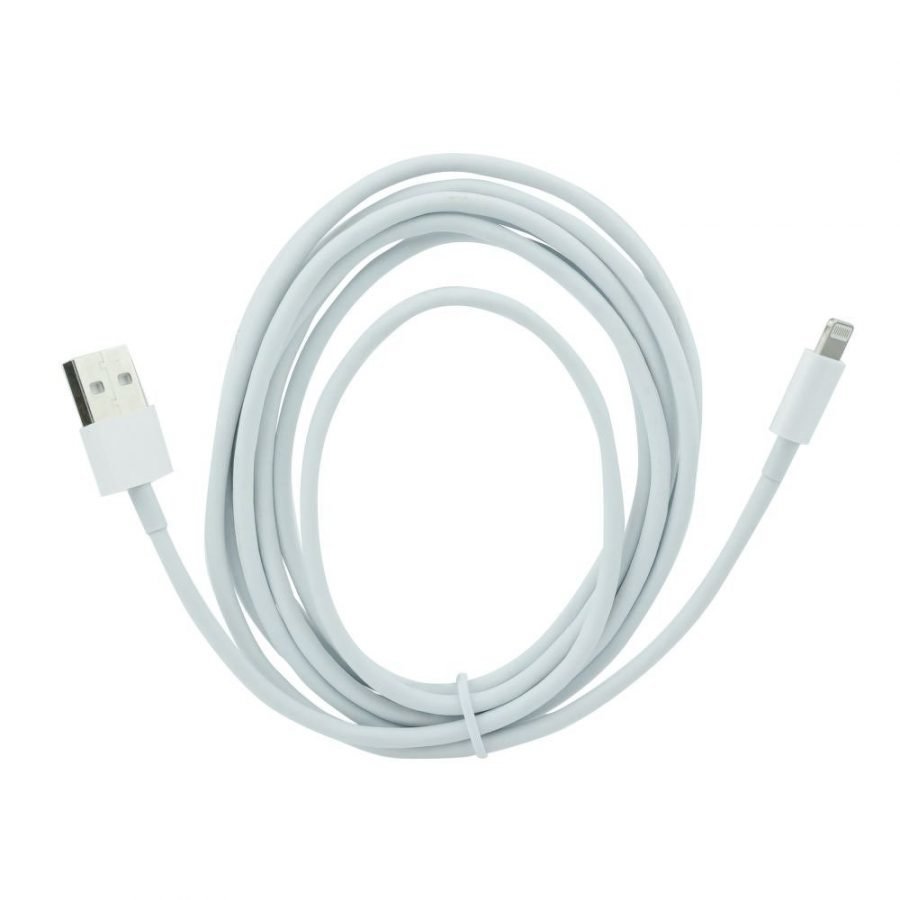 iPhone 5 ja 6 / iPad Lightning USB Kaapeli 2m Valkoinen Uusi versio paksumpi kaapeli