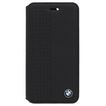 iPhone 5/5S/SE BMW Perforated Leather Book Case Black