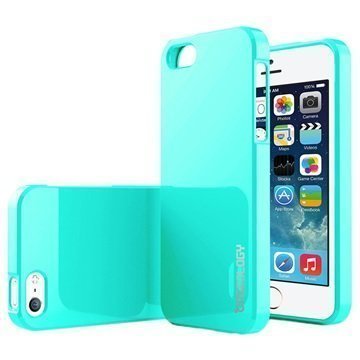 iPhone 5/5S/SE Caseology Drop Protection TPU-Kotelo Turkoosi / Mintunvihreä