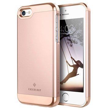 iPhone 5/5S/SE Caseology Savoy Kotelo Ruusukulta