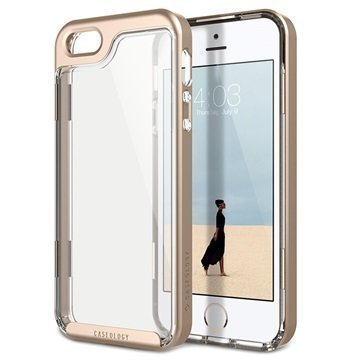 iPhone 5/5S/SE Caseology Skyfall Hybridi Suojakuori Kulta