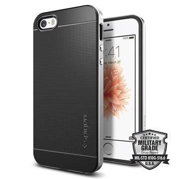 iPhone 5/5S/SE Spigen Neo Hybridi Suojakuori Satiinihopea