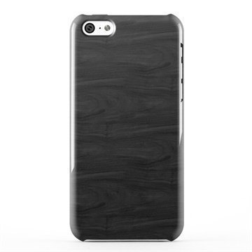 iPhone 5C Clip Case Black Woodgrain