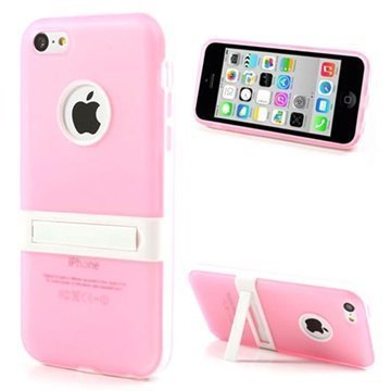 iPhone 5C Hybrid Irroitettava Seisontatukikotelo Pinkki