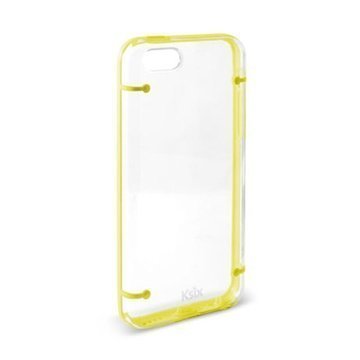 iPhone 5C Ksix Edge Case Transparent / Yellow